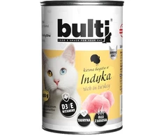 Kačių Maistas - BULTI Rich in kalakutiena Drėgnas Maistas 400g 77% Drėgmės 9.6% Baltymų