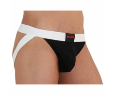 BURN Jockstrap SHINY Juodas/Baltas L - Premium Comfort &amp; Stylish Design