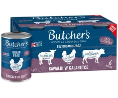 Šunų Maistas - BUTCHER'S Original Mega Pack Mix Pieces in Jelly 6 x 400g