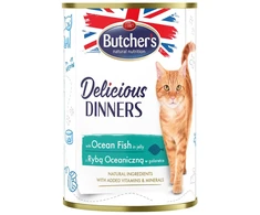 Drėgnas Kačių Maistas - BUTCHER'S Delicious dinners Ocean, 400 G