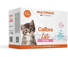 Kačių Maistas - CALIBRA Cat Life Katinėlių Multipack Drėgnas Maistas 12x85g