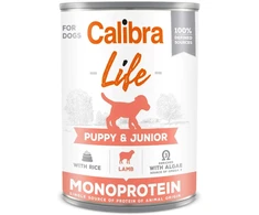 Šunų Maistas - CALIBRA Dog Life Puppy&amp;Junior Aviena ir Ryžiai 400g