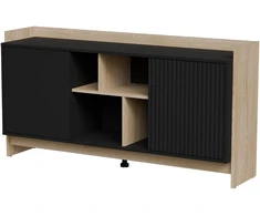 Cama Meble Cama PORTO 2D komoda 150x38x77 ąžuolas/juodas