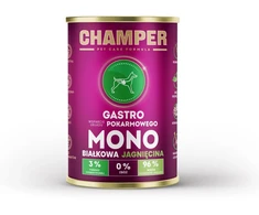 Šunų maistas - CHAMPER Gastro avienos drėgnas maistas suaugusiems šunims 400g