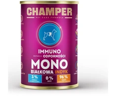 Gyvūnų Maistas - CHAMPER Immuno kalakutiena drėgnas suaugusių šunų maistas 400g