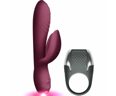 CLIMAXIMUM L'Amour Kit Rabbit Vibrator &amp; LED Ring, Atsparus vandeniui, USB