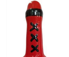 Condomerie Amsterdam Hand-Painted Decorative Latex, Raudona, Unique Art Design