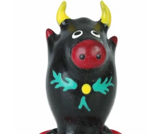 Condomerie Hand-Painted Artistic Condom Bull Juodas Decorative Model 1