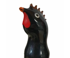 CONDOMERIE Hand-Painted Artistic Latex Model Juodas Rooster Amsterdam Style