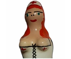 Condomerie Hand-Painted Decorative Condom Nurse Redhead Design