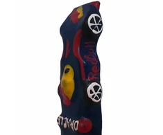 CONDOMERIE Hand-Painted Decorative Condom F1 Raudona Bull XL, Unique Gift