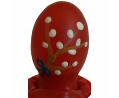 CONDOMERIE Hand-Painted Decorative Condom Easter Egg Raudona Gift Art Piece