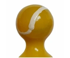Condomerie Hand-Painted Decorative Condom Tennis Ball Motif Geltona