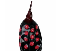 CONDOMERIE Hand-Painted Decorative Latex Cover Juodas Fakir XL Art Edition
