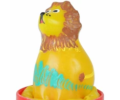 CONDOMERIE Hand-Painted Decorative Latex Model Sitting Lion Art Edition
