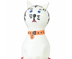 Condomerie Hand-Painted Decorative Latex Cover Cat Baltas Art Edition