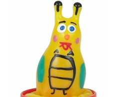 CONDOMERIE Hand-Painted Decorative Latex Cover Bee Motif Amsterdam Art