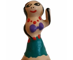 CONDOMERIE Hand-Painted Decorative Latex Cover Hula Girl Motif