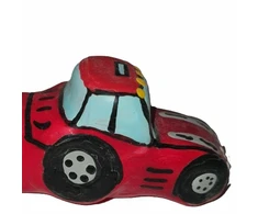 CONDOMERIE Hand-Painted Novelty Latex Cover Tractor Raudona XL Art Edition