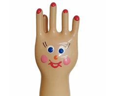 Condomerie Handpainted Decorative Condom Big Happy Hand XL, Art Edition