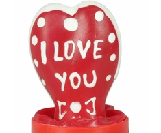 Condomerie Heart I Love You Hand-Painted Decorative Latex Model 2