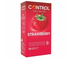 Control Condoms Control Adapta Strawberry 12 pcs - Anatomical, Flavored, 54 mm Condoms