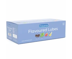 Pasante Healthcare CREAM Pasante Flavor Lubricants 144x5ml Box - Mint, Banana, Strawberry, Cookie &amp; Kreminis