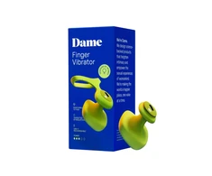 Dame Fin 2.0 Citrus - Compact Intimate Finger Device, Atsparus vandeniui, USB-C