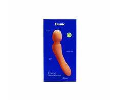 Dame Min Mini Wand Intimate Massager Papaya - Compact &amp; Ergonomic Design