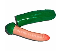 Diablo Picante Cucumber-Shaped Surprise Party Prop - Žalias, Plastic, 19 cm
