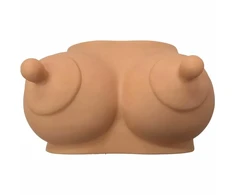 DIABLO PICANTE Decorative Light-Toned Bust Coin Bank - Durable Rubber, Large Capacity