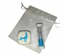 Diablo Picante Fun Posture Dice Set with 2-Minute Hourglass 25mm
