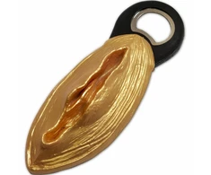 DIABLO PICANTE Juodas Golden Party Bottle Opener - Upright Novelty Design