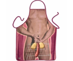 Diablo Picante Men's Kitchen Apron Party Edition - Humorous Design, 100% Polyester