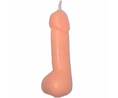 Diablo Picante Party Candle Flesh Tone - Humorous Table Decor, 15 cm