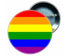 Diablo Picante Pride Rainbow Flag Pin 6x6 cm - Colorful Emblem Priedas