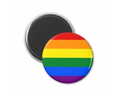 Diablo Picante Rainbow Flag Magnet 6x6 cm - Colorful Pride Priedas