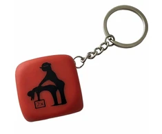 Diablo Picante Raudona Dice Keychain 30mm - Adventure Game Priedas