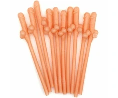 DIABLO PICANTE Set of 10 Themed Party Straws - Fun Shaped, Multicolor