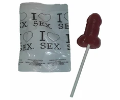 Diablo Picante Strawberry &amp; Cherry Flavour Candy Lollipop Raudona 13g