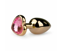 Diogol Aliuminio Heart Jewel Plug Small Sidabrinis Temperature Play