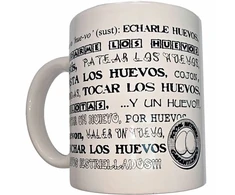 Diablo Picante Diverty Sex Ceramic Mug 370ml - Baltas, Bold Synonym Motifs, Gift Boxed