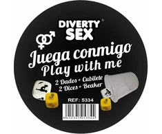 Diverty Sex DIABLO PICANTE Dice Game Set - Positions &amp; Places with Cup 30mm