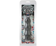 Doc Johnson B-7 Tango Anal Model with Triple Ripple Design, Juodas, Large