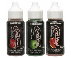 Doc Johnson GoodHead Tingle Drops Set Multi-Flavor Oral Care 3x30ml