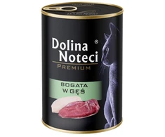 DOLINA NOTECI Premium klasės šlapias kačių ėdalas su žąsų prieskoniais, 400g