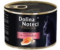 Dolina Noteci Premium klasės šlapias kačių ėdalas, gausus lašišos prieskoniais, 185 g