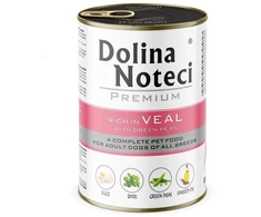Šunų Maistas - DOLINA NOTECI Premium Veršiena su Žaliais Žirniais Be Grūdų 400g