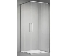 Dušo kabina ELEGANCE 90x90 chrom/skaidri be pado