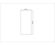 Dušo kabinos šoninis stiklas tiesus 655x1500 mm pilkas
